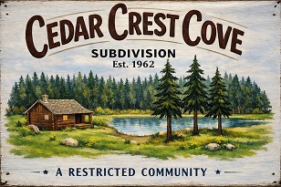 Cedar Crest Cove HOA logo